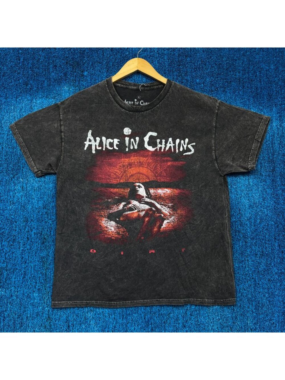 Alice In Chains “Seattle, WA Est 1987” Graphic Mineral Wash T-Shirt Size L